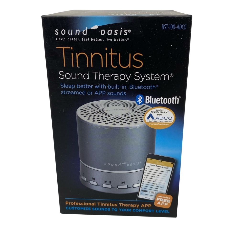 Sound Oasis Tinnitus Sound Therapy System Bluetooth White Noise Machine BST-100